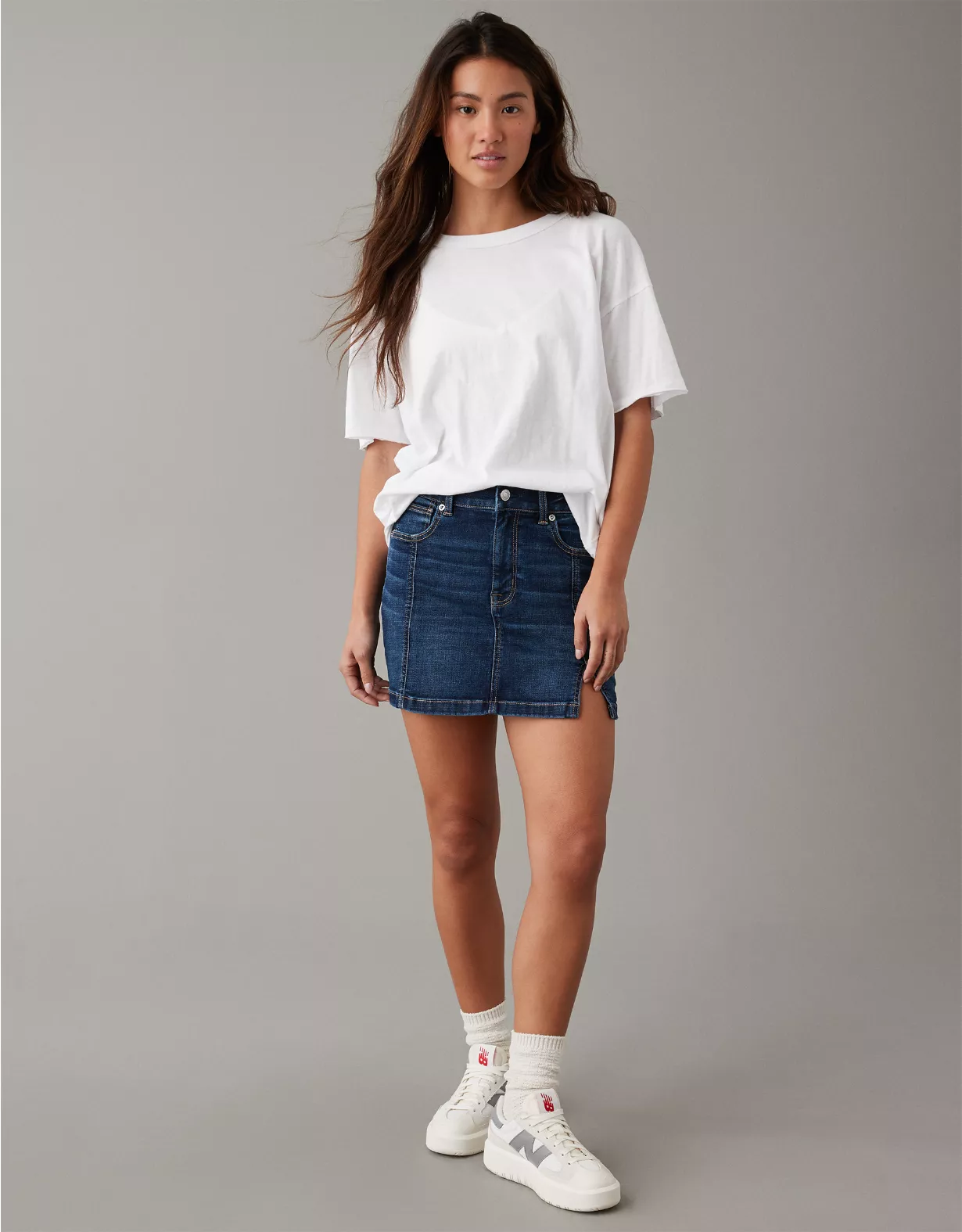 AE Next Level High-Waisted Denim Mini Skirt 1 AE Next Level High-Waisted Denim Mini Skirt