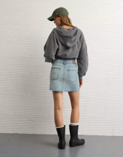 AE Perfect Skirt Ice Blue -American Eagle Fashion 8332 5327 404 ob