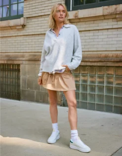 AE High-Waisted Drawstring Mini Skirt