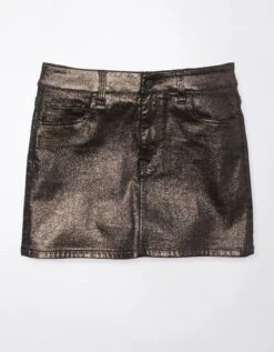 AE High-Waisted Glitter Mini Skirt -American Eagle Fashion 9332 4726 001 f