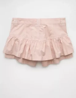 AE Snappy Stretch Mini Ruffle Skort Hushed Violet -American Eagle Fashion 9332 5060 535 b