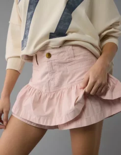 AE Snappy Stretch Mini Ruffle Skort Hushed Violet -American Eagle Fashion 9332 5060 535 d2