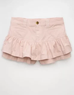 AE Snappy Stretch Mini Ruffle Skort Hushed Violet -American Eagle Fashion 9332 5060 535 f